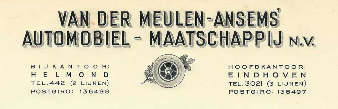 Van der Meulen Ansems Brievenhoofd 1937